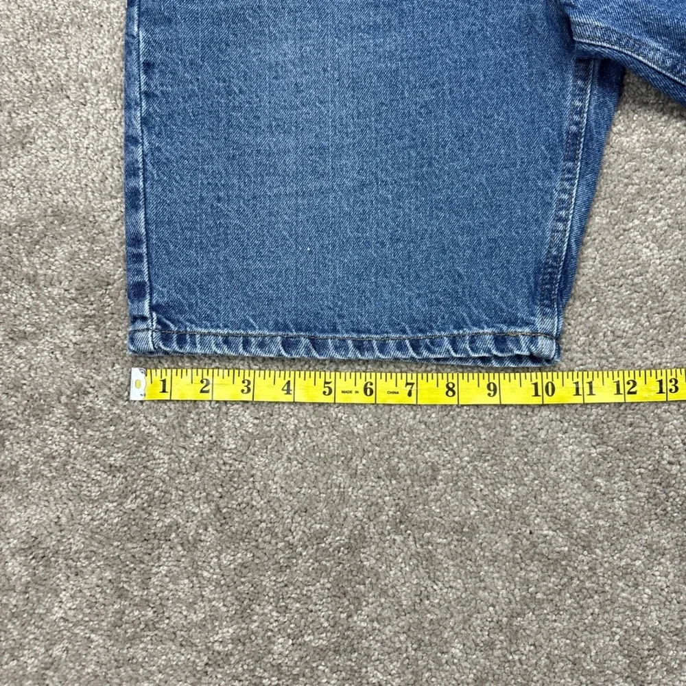 Vintage‎ Y2K Full Blue Denim Jean Shorts Jorts Size 34